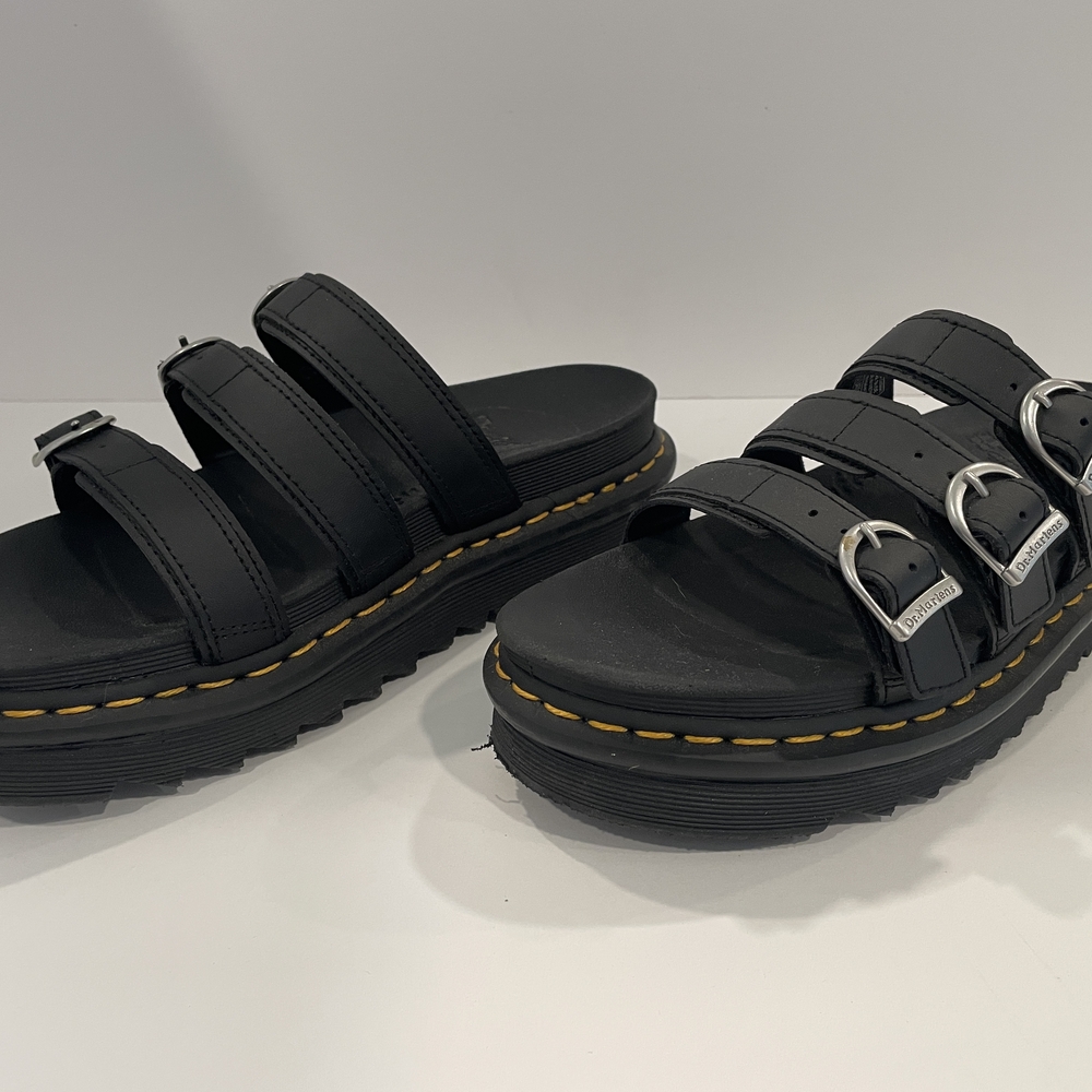 Dr. Martens Blaire Slide W8 Black Platform Sandals